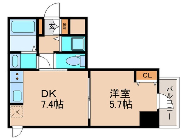 スプランディッド堀江の物件間取画像